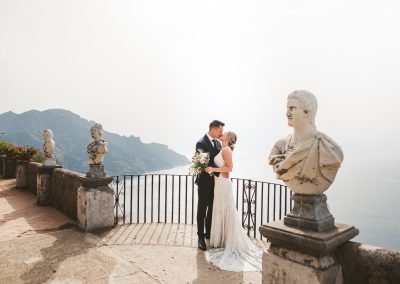 Romantic elopement wedding at Villa Cimbrone in Ravello